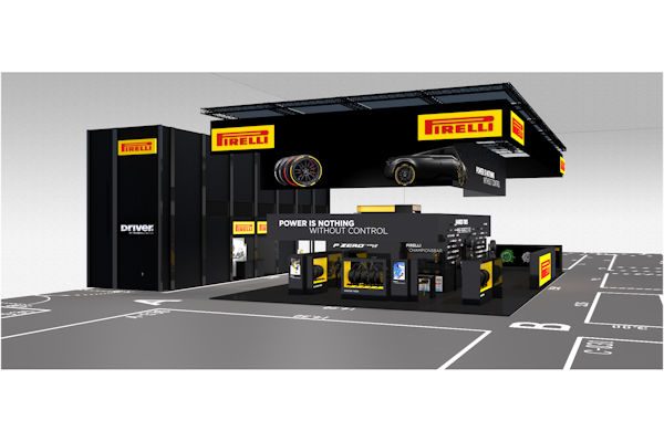 Pirelli Messestand klein