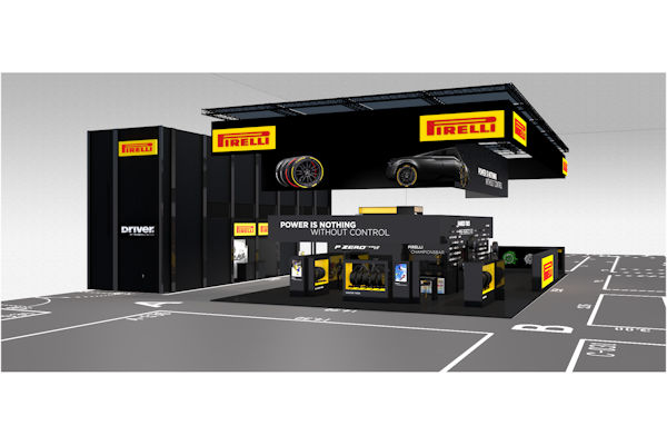 Pirelli Messestand klein