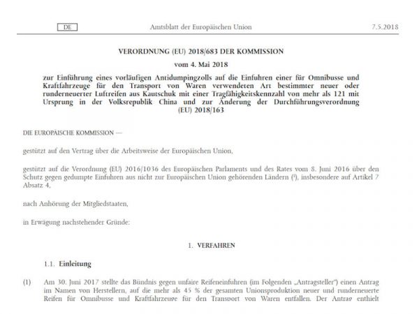 Antidumpingzölle 2 tb