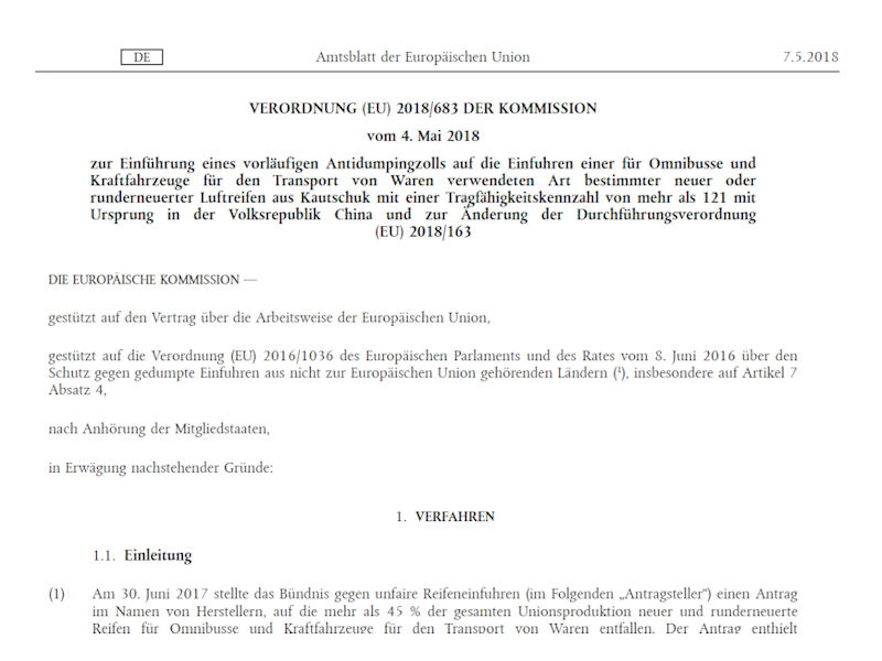 Antidumpingzölle 2 tb
