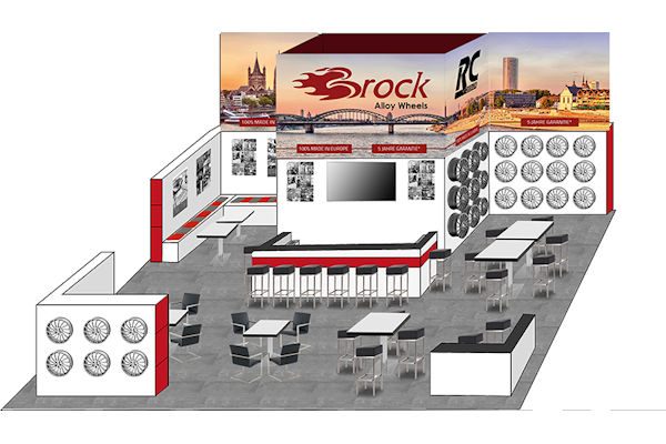 Brock Alloy Messestand klein