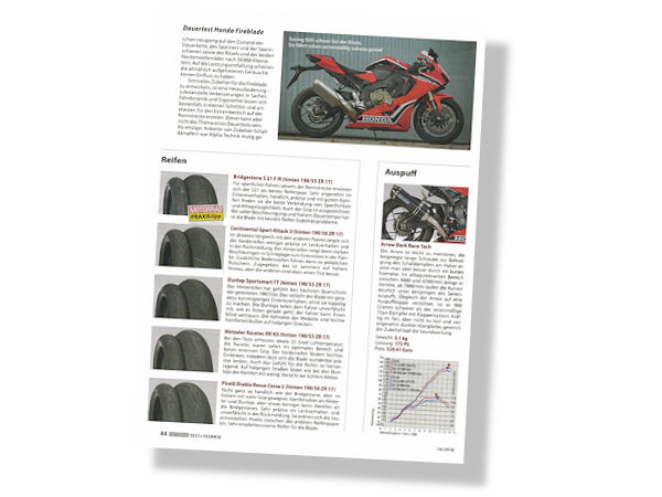 Motorrad Heft 16 2018 Dauertest Honda Fireblade