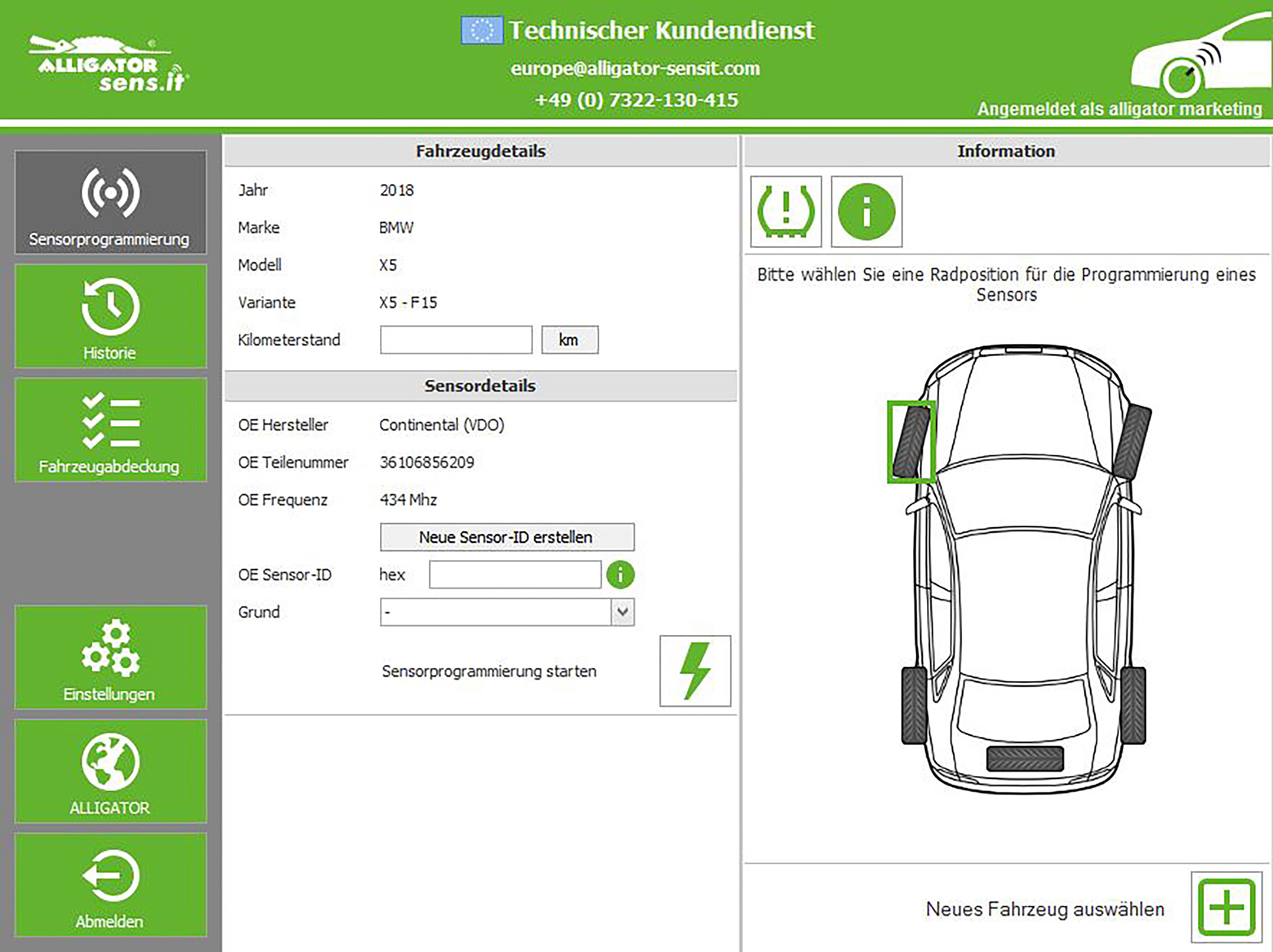 Screenshot sensit Software BMWX52018 002