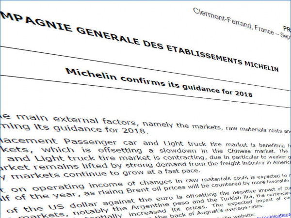 Michelin Guidance tb