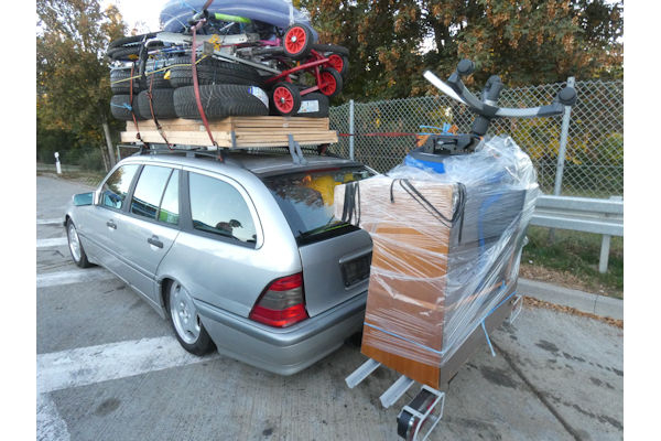Mercedes überladen