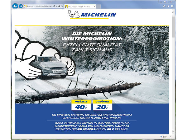 Michelin Prämienaktion