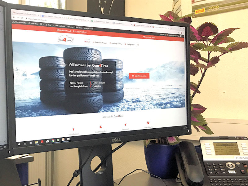 Com4Tires Website tb