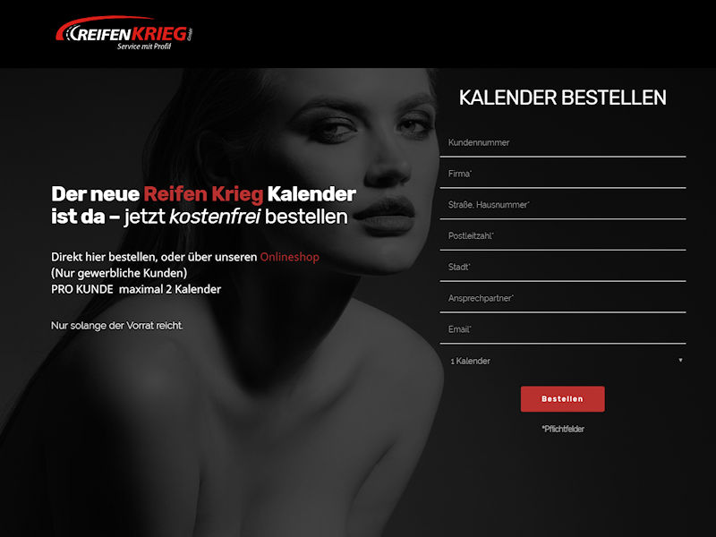 Reifen Krieg Kalender tb