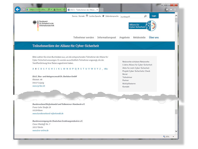 BRV ist ACS Teilnehmer