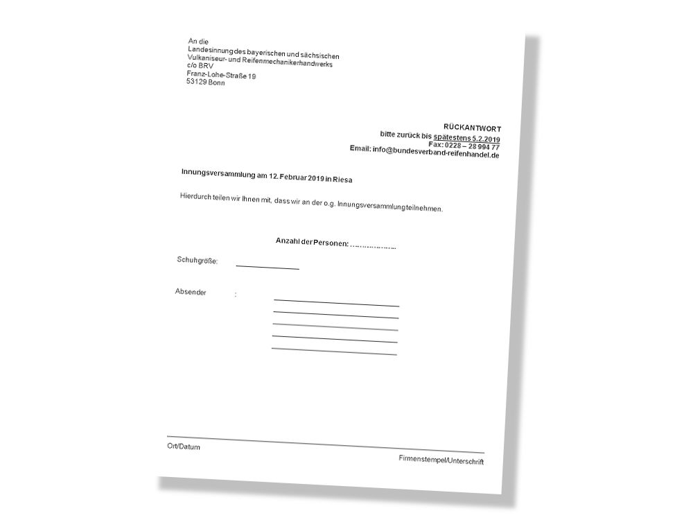 Innungsversammlung Bayern Sachsen