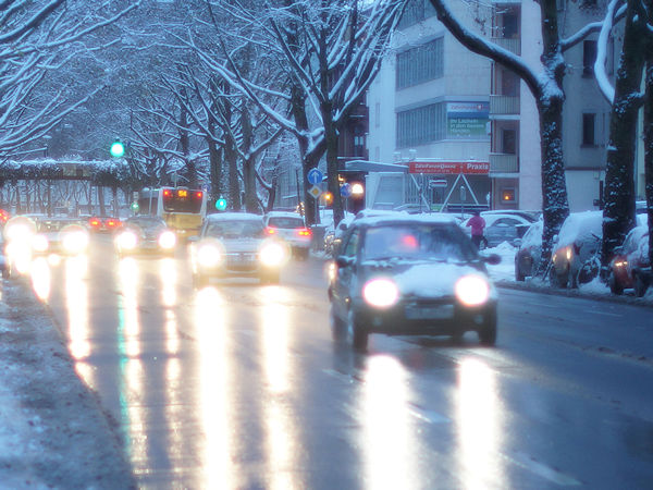 Winterliche Straße