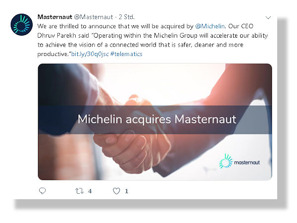 Michelin kauf Masternaut