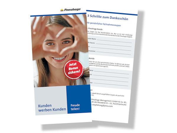 Pneuhage Kundenwerbeflyer