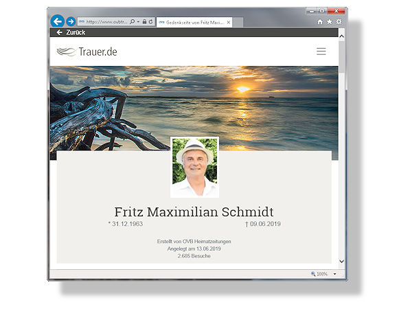 Kraiburg Fritz M. Schmidt ist tot