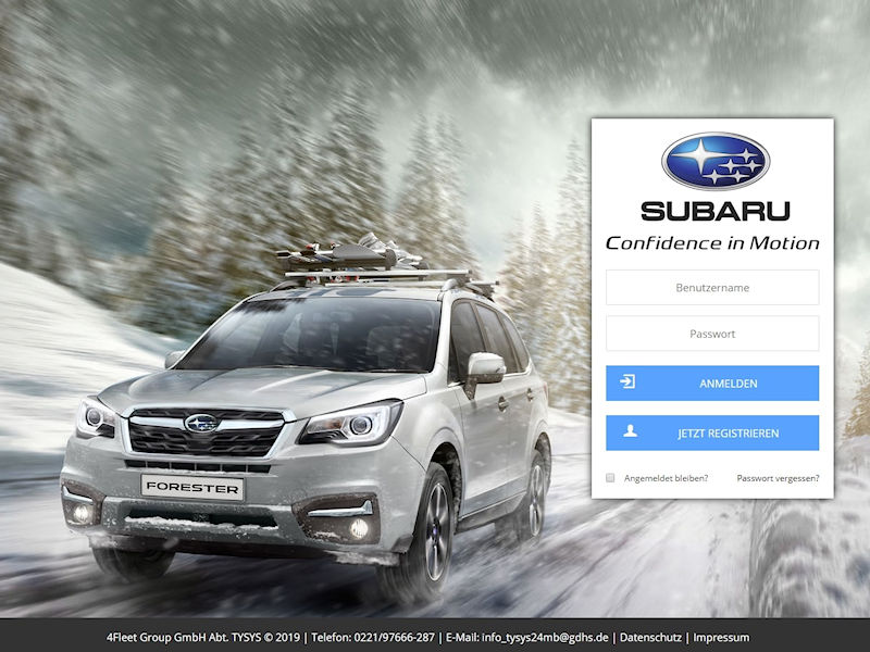 TYSYS überzeugt Subaru tb