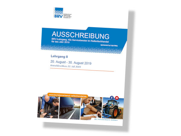 BRV Anmeldeschluss für Kfz Serviceberaterlehrgang naht