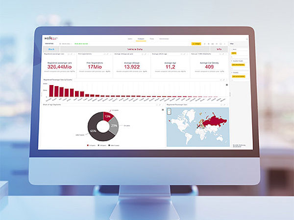 Wolk Access Datenbank Teilehandeldistribution