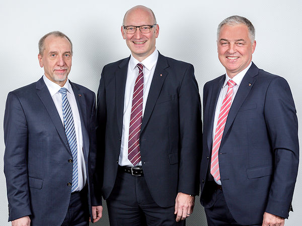 Pescht Andreas mit Thrun Holger und Heilemann Gerhard von links
