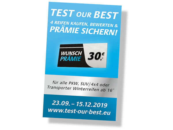 Bridgestone Test Our Best Aktion