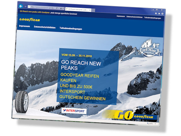 Goodyear Gewinnspielaktion