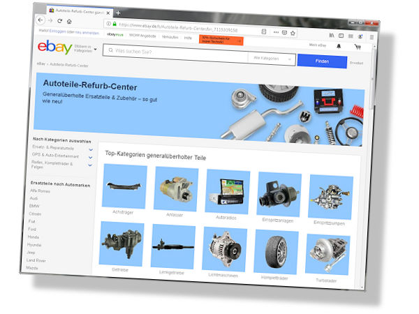 eBay Autoteile Refurb Center