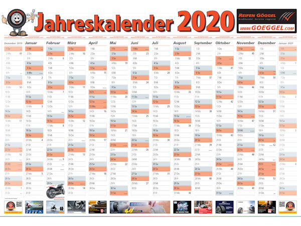 Jahreskalender Reifen Göggel