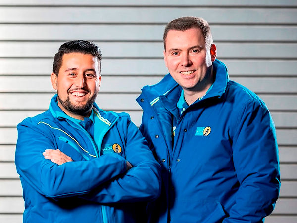 Kranz Alexander rechts und Yavuz Mustafa