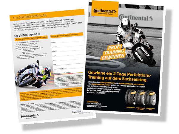 Conti Gewinnspiel um Motorradperfektionstraining 1