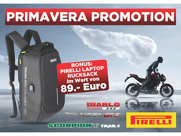 Pirelli Primavera Motorradreifenpromotion