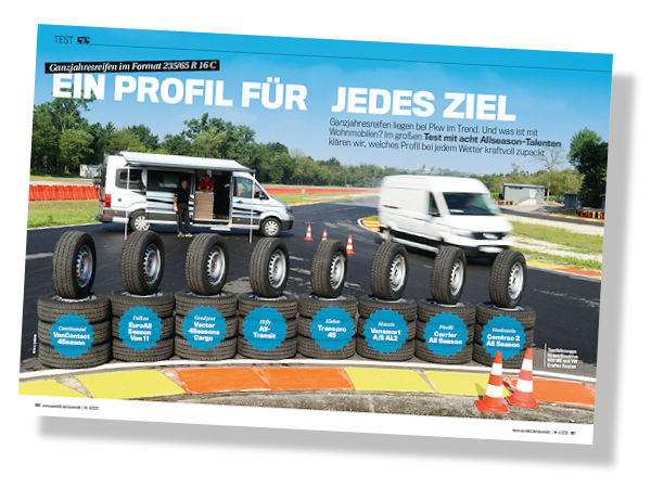 AutoBild Reisemobile testet Ganzjahresreifen 2020