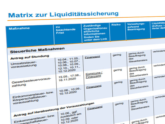 BRV Liquiditätssicherung tb