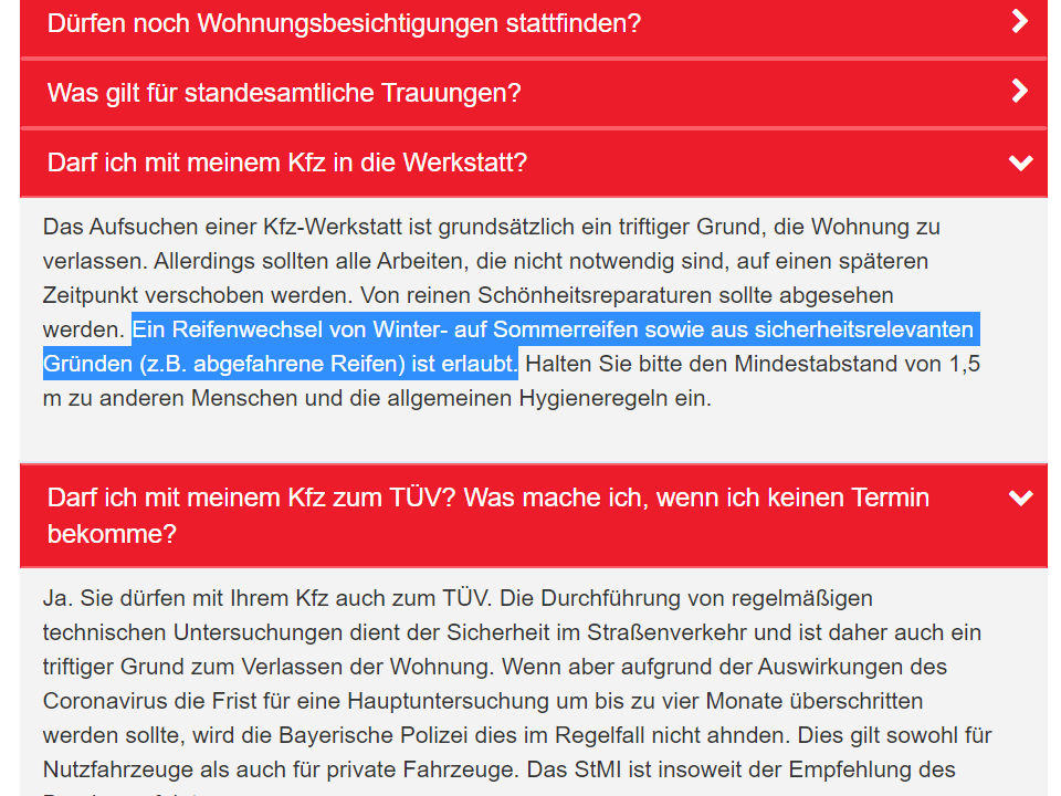 Reifenwechsel Bayern tb