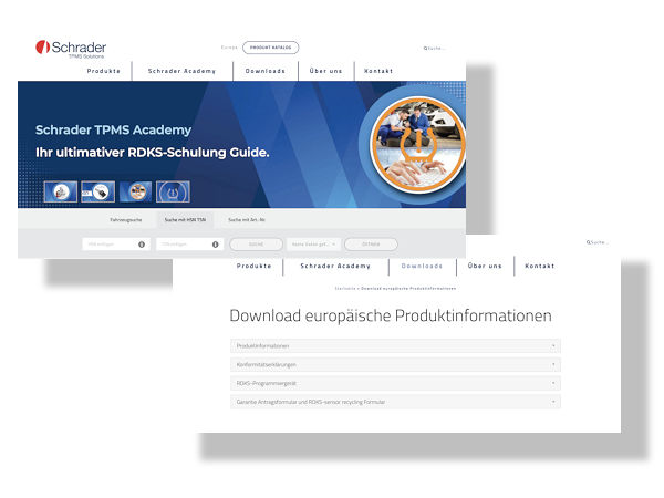 Schrader neue Website