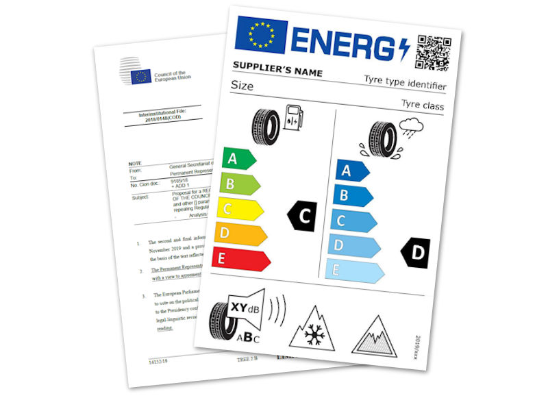 EU Reifenlabel WIE BESCHLOSSEN tb