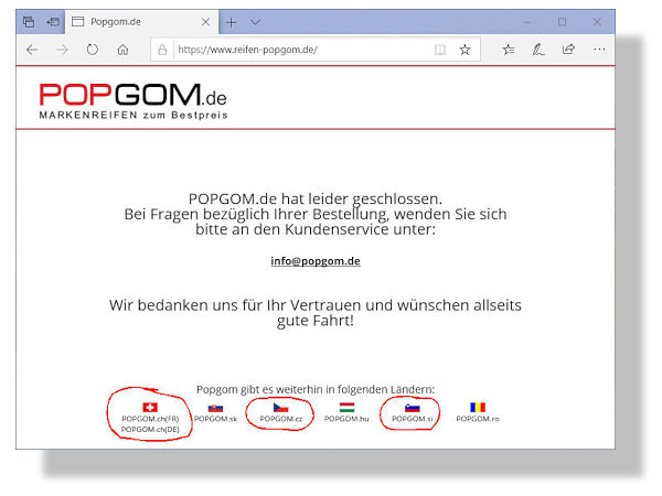 Popgom nicht nur in Deutschland geschlossen
