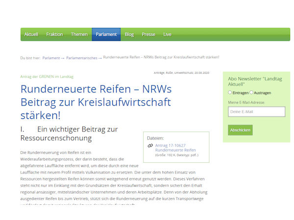 Grüne Runderneuerung klein