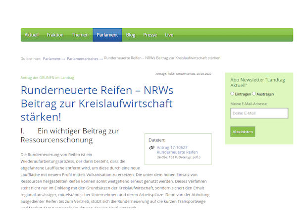 Grüne Runderneuerung klein