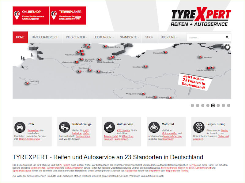 TyreXpert Standorte tb