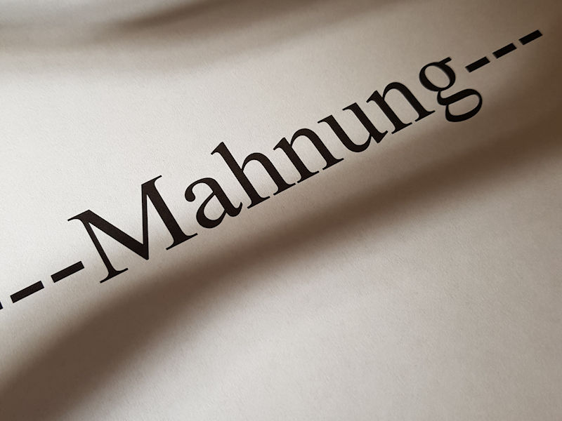 Mahnung tb