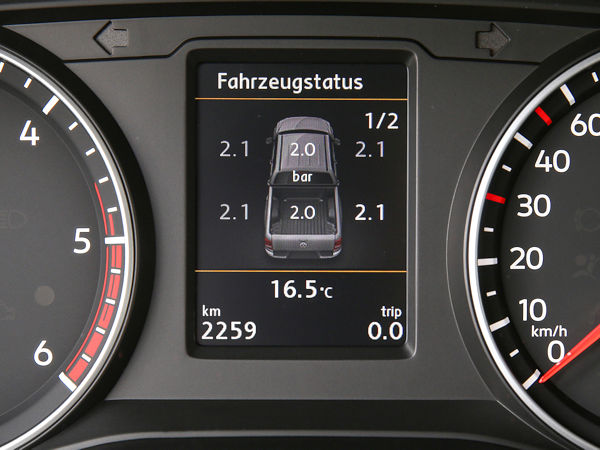 RDKS Druckanzeige im Cockpit