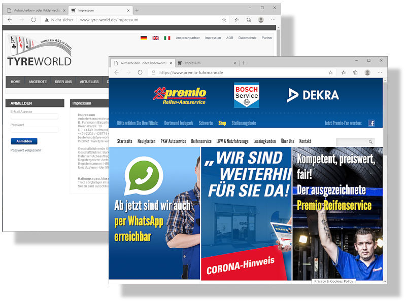 Websites B. Fuhrmann Einzelhandel GmbH