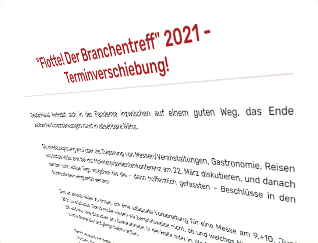 Flotte Terminverschiebung tb