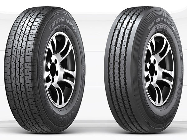 Der „Vantra Trailer” (links) kommt in neun Größen angefangen bei 175/80 R13 bis hin zu 255/85 R16 auf den Markt, der „Vantra Trailer (TH31)“ speziell für höhere Traglasten in 235/85 R16, 235/80 R16 und 225/90 R16 (Bild: Hankook)