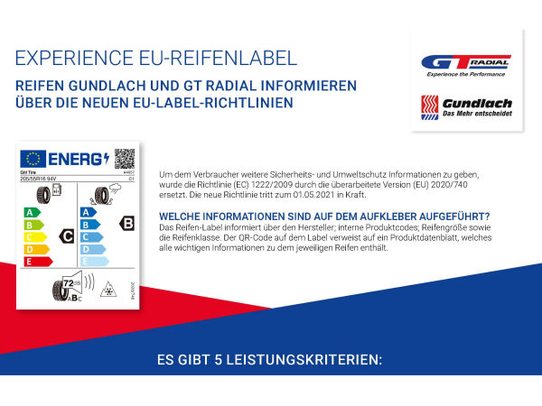 Gundlach EU Reifenlabel klein