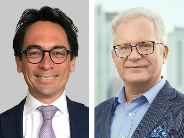 „Als Teil von Bridgestone haben wir ganz neue Möglichkeiten der Weiterentwicklung unseres Geschäftes“, sagt Taco van der Leij (links), Vice President Webfleet Solutions Europe – die Expansion nach Ungarn wird von Dariusz Terlecki, Sales Director Polen & Osteuropa im Unternehmen, und seinem Team von Warschau aus gesteuert (Bild: Webfleet Solutions)
