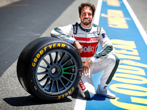 Ist seit Kurzem neuer Goodyear-Markenbotschafter: der im LMP2-Klassement der WEC und auch in der Formel E startende portugiesische Rennfahrer António Félix da Costa (Bild: Goodyear/Clement Marin)
