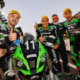 Das auf Dunlop-Reifen an seiner Maschine vertrauende Team Webike SRC Kawasaki France Trickstar wurde beim EWC-Lauf in Estoril zwar „nur“ Zweiter, liegt bis zum nächsten Lauf Mitte September in der Gesamtwertung nun aber dennoch vorn (Bild: Dunlop)