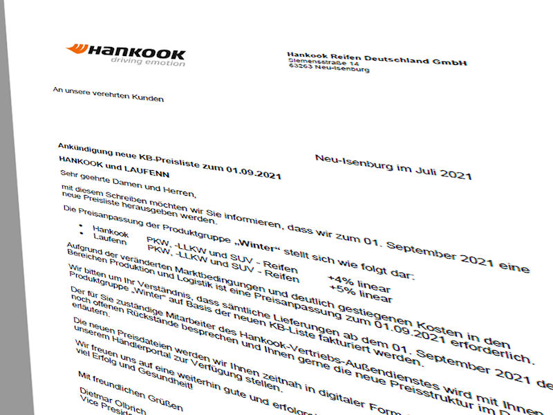 Hankook Preise tb