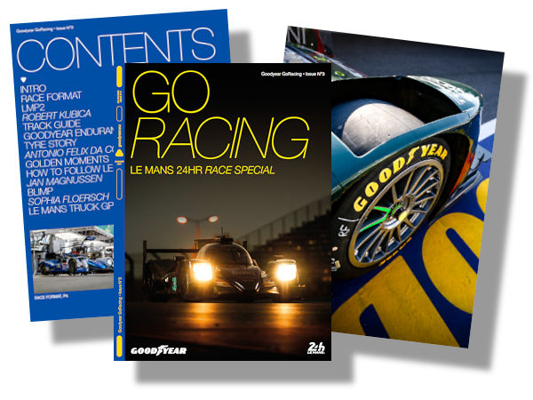 Steht ab sofort kostenlos zum Abruf bereit: die dritte und damit neueste Ausgabe von Goodyears Onlinemagazin GoRacing (Bild: Goodyear)