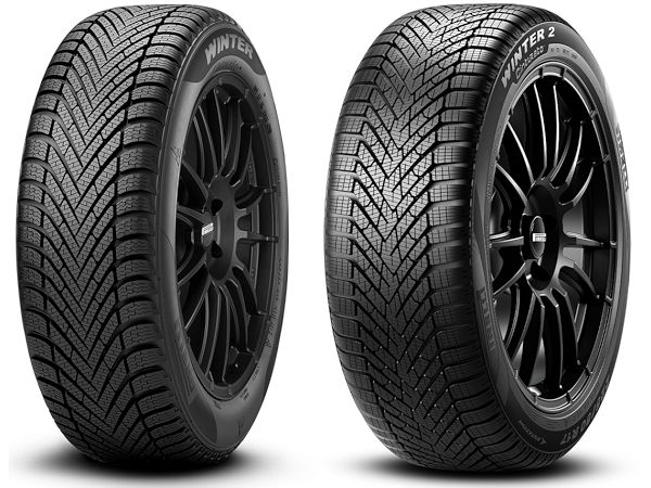 Im Vergleich zum Vorgängerreifen (links) soll Pirellis neuer „Cinturato Winter 2“ unter anderem auch mit einer Reduzierung der Geräuschentwicklung im Innenraum eines mit ihm bereiften Fahrzeuges aufwarten können (Bilder: Pirelli/Screenshots)